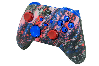 Custom Controllerzz Custom Wireless Controller for Xbox Series X/S & PC - Glacier Burn & Blue Chrome Inserts