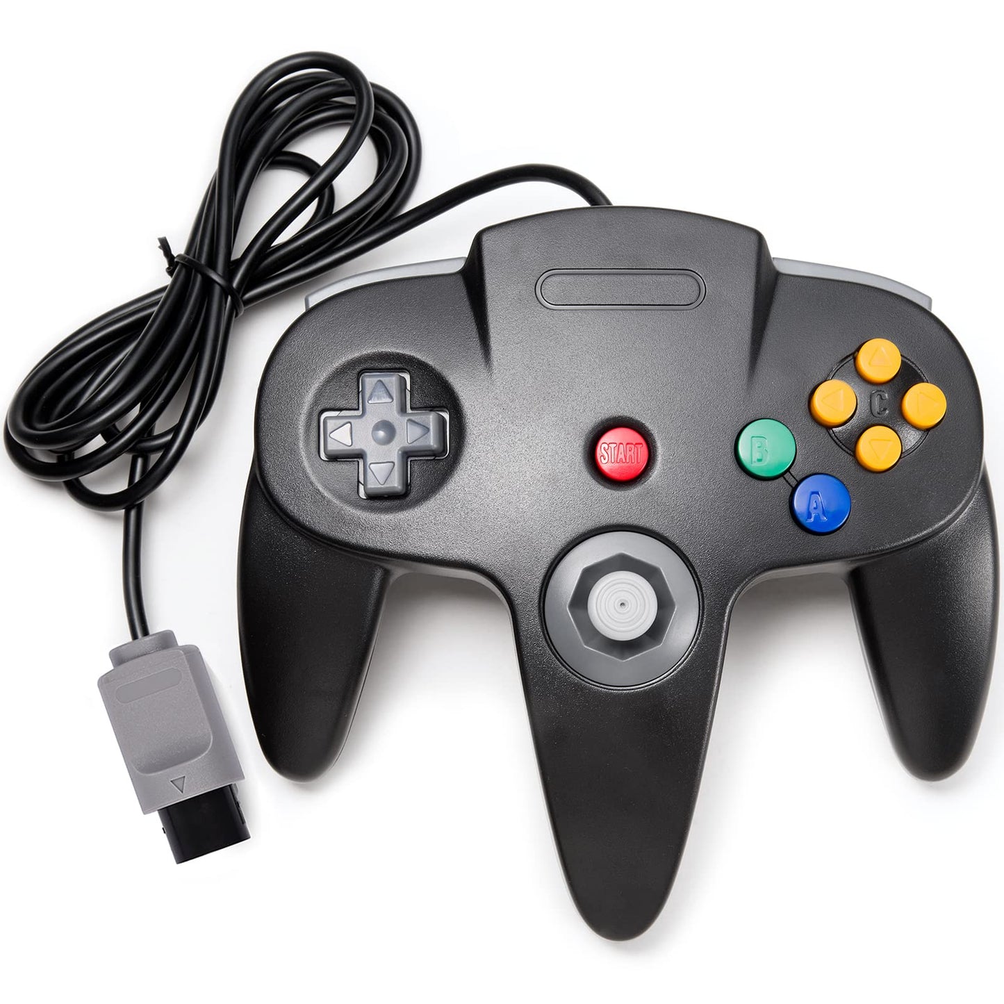KIWITATA Classic N64 Controller  Retro N64 Remote Wired Joystick Game Pad Controller for N64-Console Video System Black