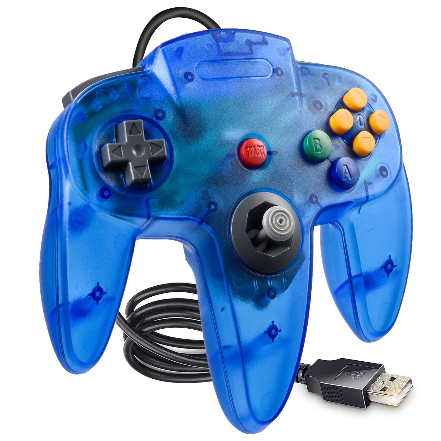 Classic N64 Controller for PC  Retro N64 Wired USB Game Pad Joypad Controller for Windows PC & MAC & Raspberry Pi