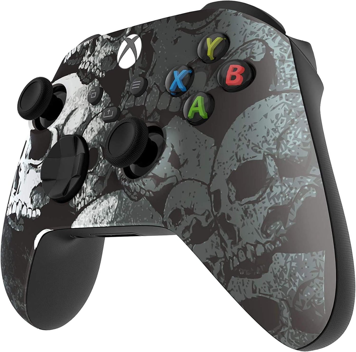 Custom Controllerzz Wireless Controller for Xbox Series X/S - Soft Touch Feel, X/S Black Skullz Design