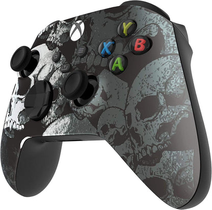 Custom Controllerzz Wireless Controller for Xbox Series X/S - Soft Touch Feel, X/S Black Skullz Design