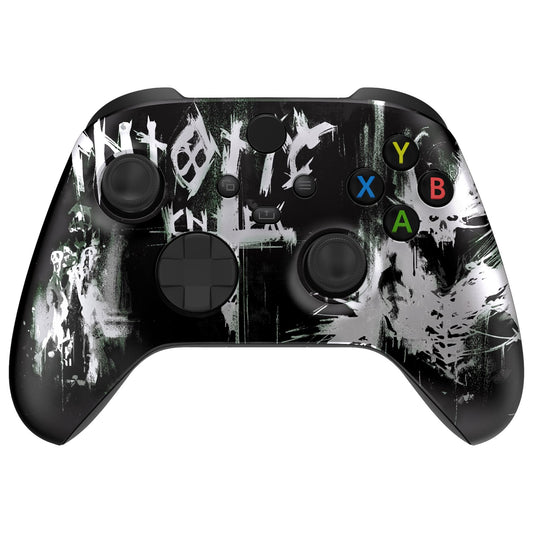 eXtremeRate Replacement Shell for Xbox Series X & S Controller - Unleash Your Style - Darkness Falls Custom Acessories Skin Front Housing Cover