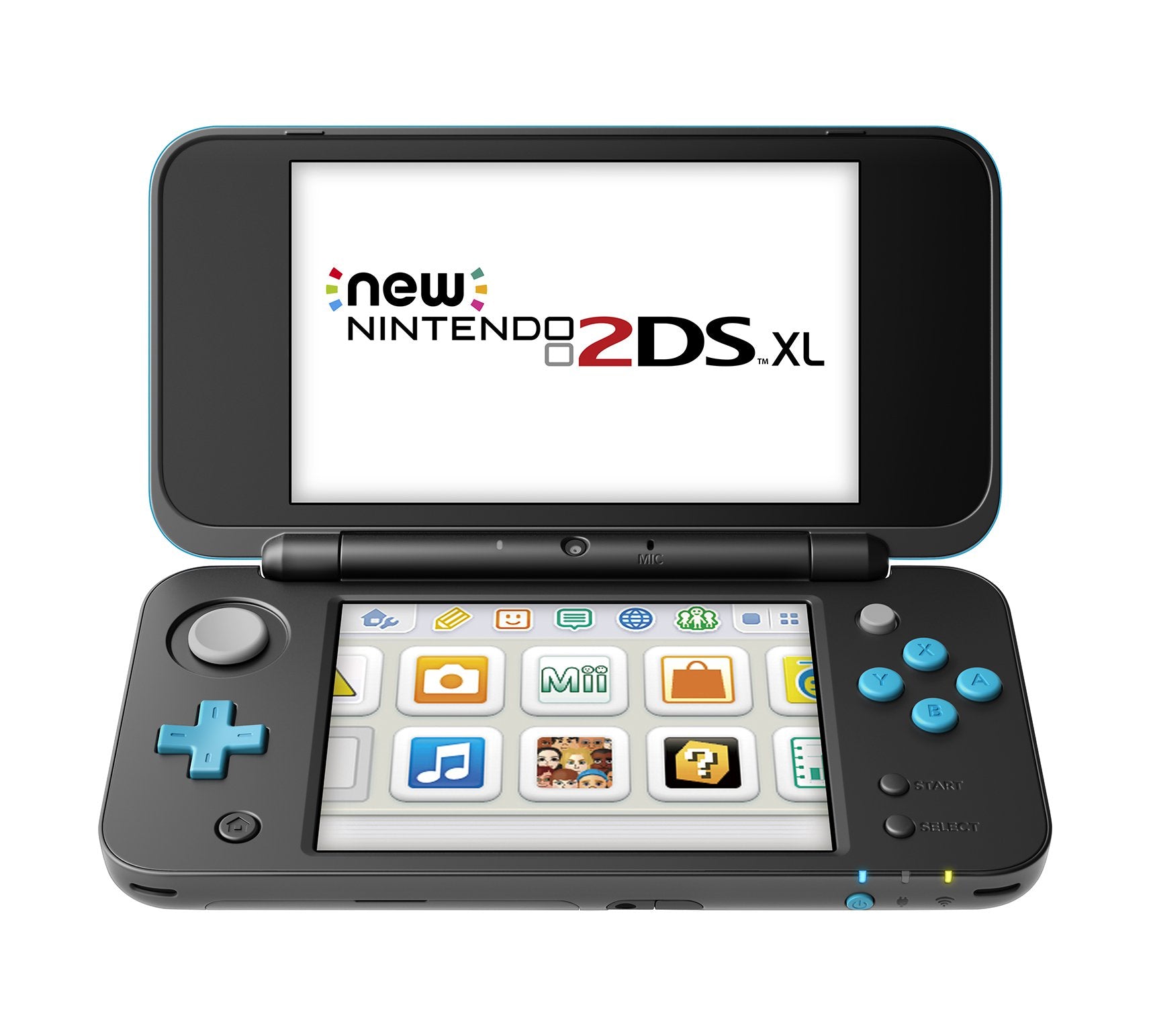 Nintendo New 2DS XL Handheld Console - Black + Turquoise, Model JANSOAAB