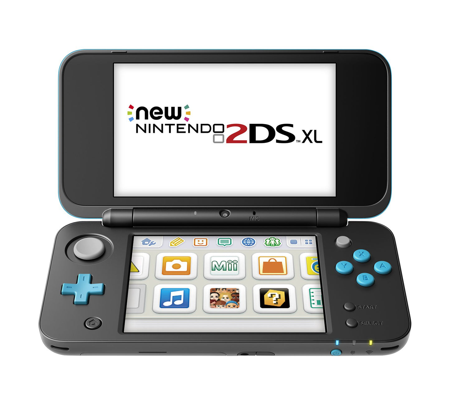 Nintendo 2DS XL - Black + Turquoise - Mario Kart 7 Pre-installed - Model JANSBADB