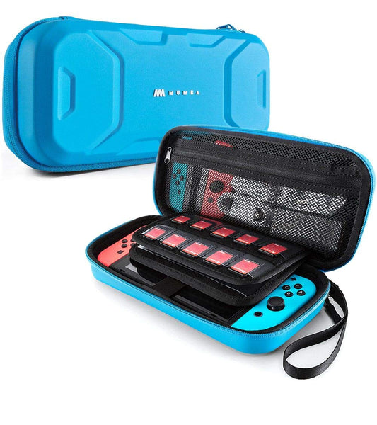 Mumba Carrying Case for Nintendo Switch OLED/Switch 1/Switch Lite  Deluxe Protective Travel Carry Case Pouch for Nintendo Switch Console & Accessories (Blue)