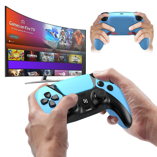 UGAME Replacement for Luna Controller  Wireless Control for PC Fire Stick TV PS4 Steam Phone Tablet with 2 Map Buttons Macro Turbo ldeal Gift for Christmas  Ymir Blue