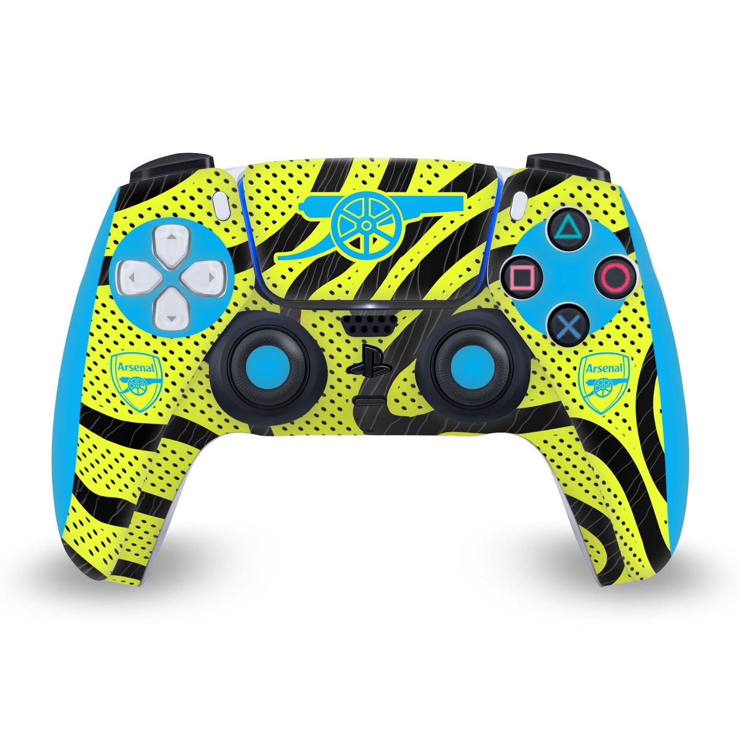 Head Case Designs Officially Licensed Arsenal FC Away 2023/24 Crest Kit Vinyl Faceplate Sticker Gaming Skin Decal Cover Compatible with Sony Playstation 5 PS5 DualSense Controller