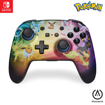 PowerA Enhanced Wireless Controller for Nintendo Switch - Eevee Evolutions - Officially Licensed Gamepad - Model NSGP0414-01