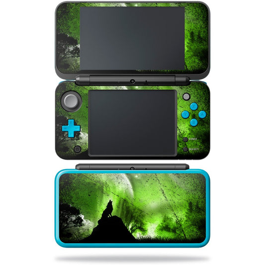MIGHTY SKINS Nintendo New 2DS XL Skin - Howling Wolf Vinyl Decal, Easy to Apply, Durable Cover, Model NI2DSXL-Howling Wolf