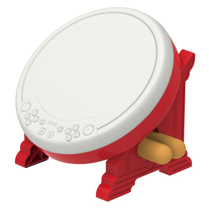 HORI Taiko No Tatsujin Drum Controller for Nintendo Switch - White/Red, Model NSW-079U, Officially Licensed by Nintendo