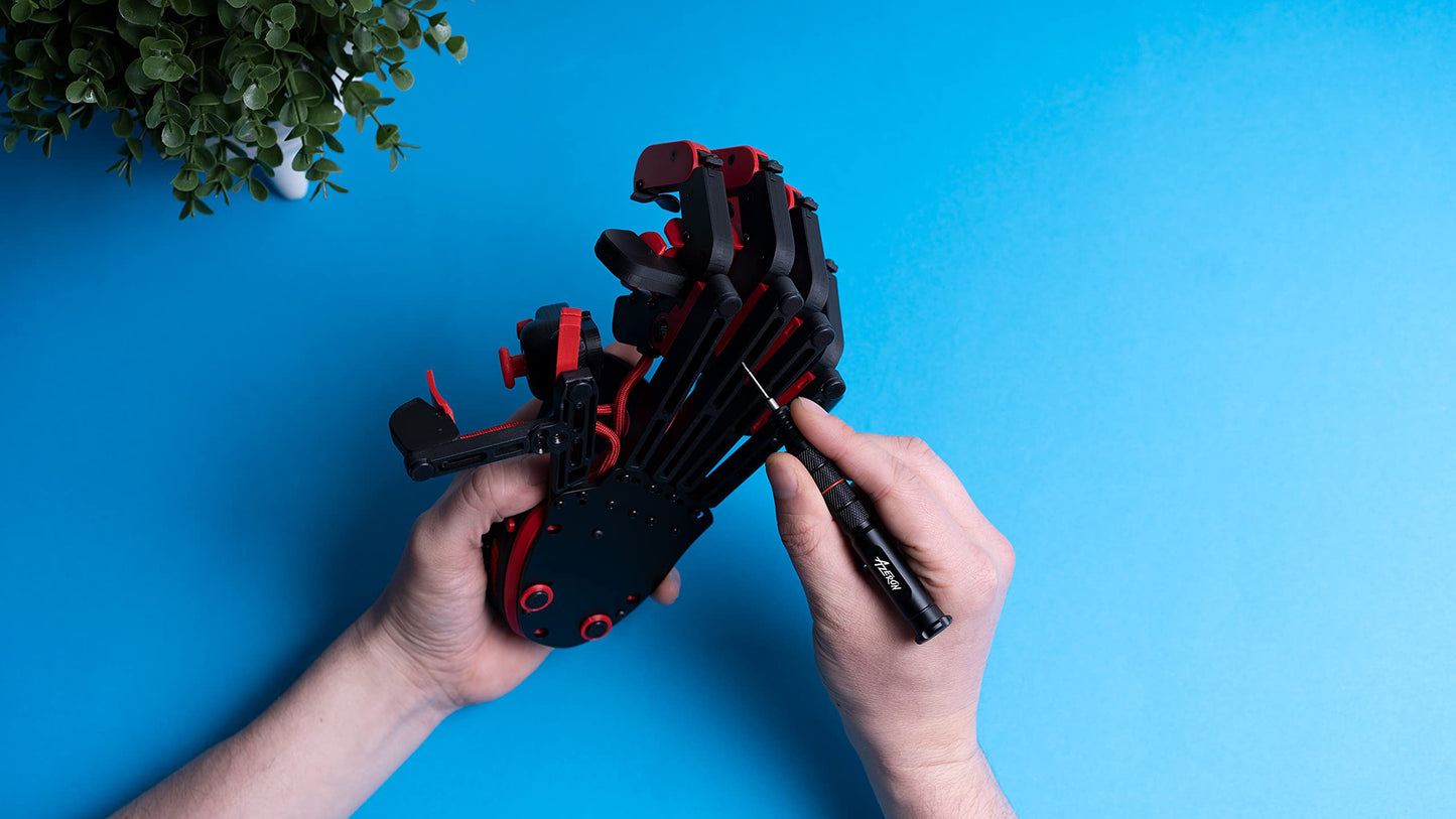 AZERON Cyborg Gaming Keypad - Programmable One-Handed Keyboard with Analog Thumbstick - Green - 29 Keys - Customizable 3D Printed Design