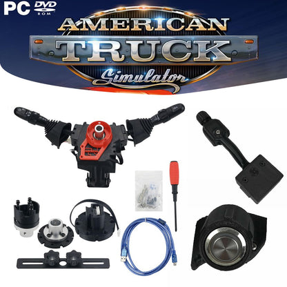 Obokidly DIY Racing Simulator Steering Wheel Turn Signal Wiper Lever Switch for Logitech G27/G29 - Black Upgrade Type