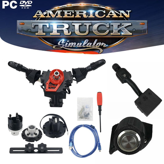 Obokidly DIY Racing Simulator Steering Wheel Turn Signal Wiper Lever Switch for Logitech G920/G923 - Black, PC Compatible