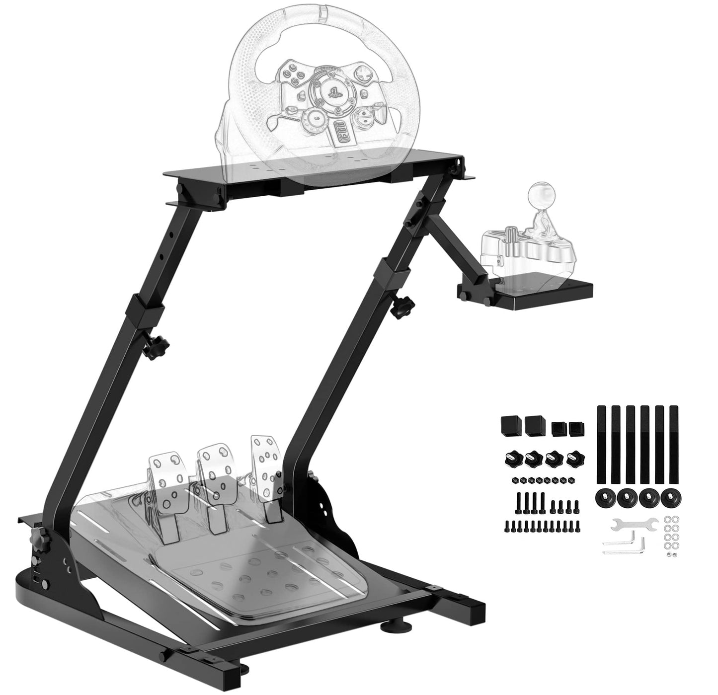 Slendor Racing Steering Wheel Stand for Logitech G920  G25  G27  G29 Wheel  Sim Racing Stand Driving Simulator Cockpit Pedal and Shifters Not Included.