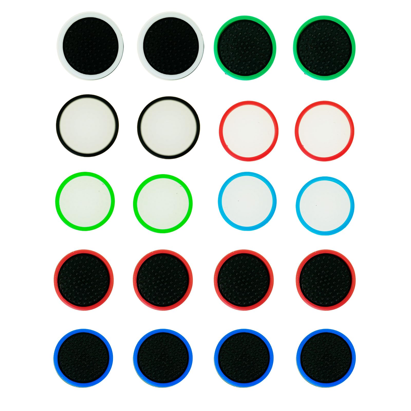 CTHTBZ 20PCS Silicone Joy-Con Thumb Grip Caps  Analog Thumbstick Joystick Covers Compatible with Nintendo Switch/Lite/OLED Controller Accessories