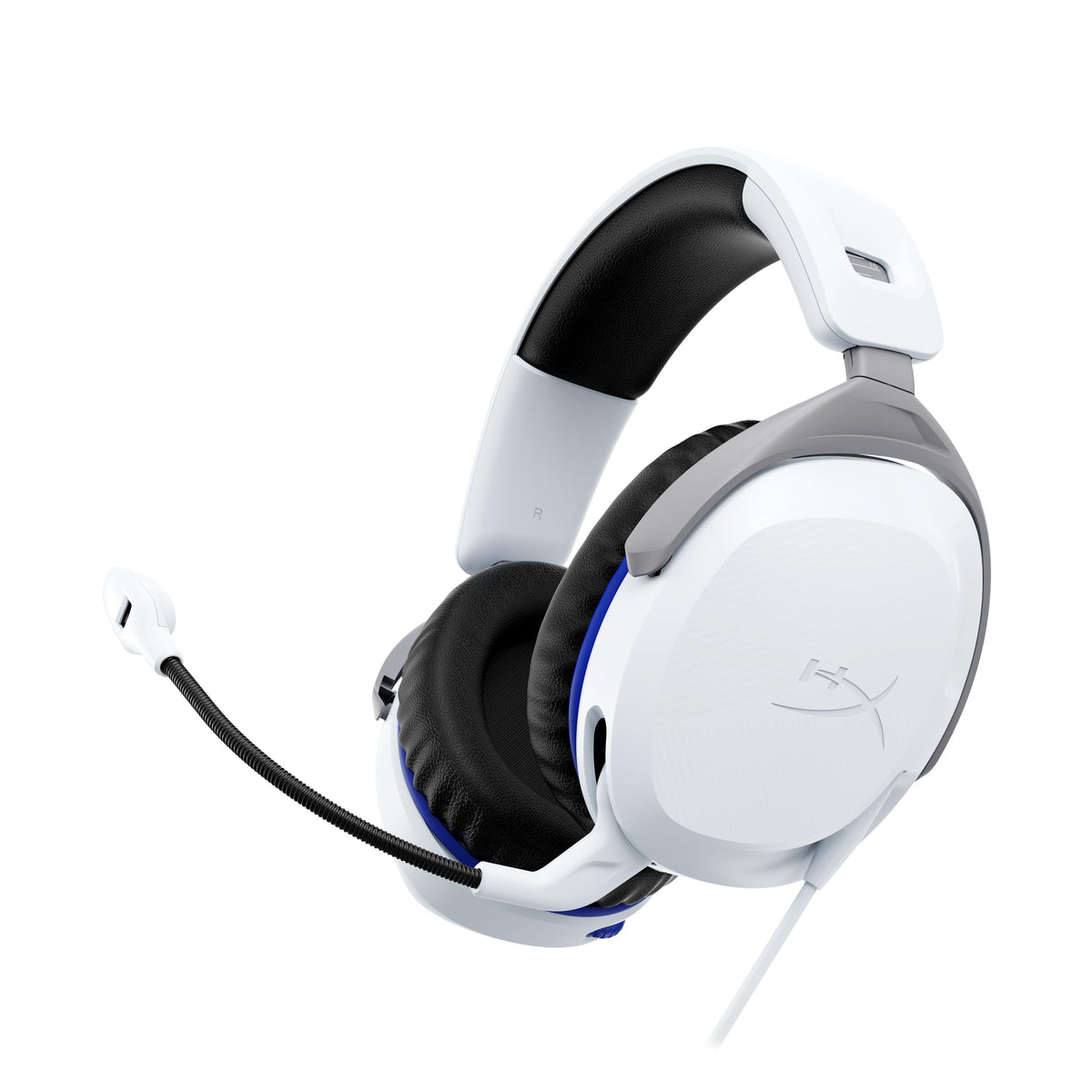 Hypeformula Cloud Stinger 2 - Gaming Headset for PlayStation  Signature Comfort  Adjustable Headband  Wired  White