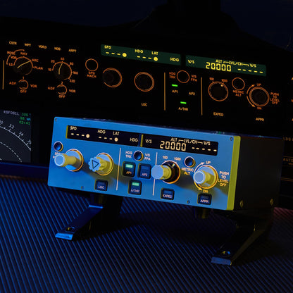 MiYee A320 FCU CUBE Flight Simulator Control Unit - Grey, Plug-and-Play, Real Aircraft Feel