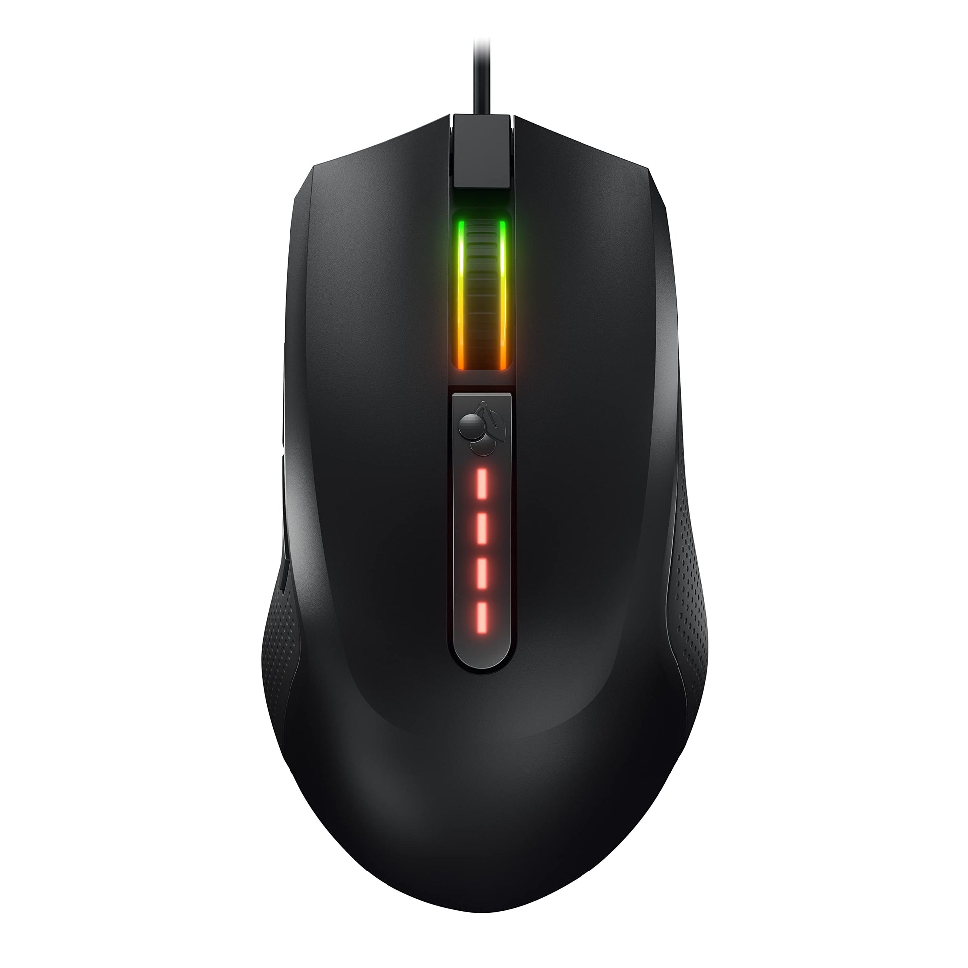 Cherry 2.1 Wired Gaming Mouse - RGB Lighting, 5000 DPI Sensor, Programmable Buttons, Black, Right-Handed, Model JM-2200-2