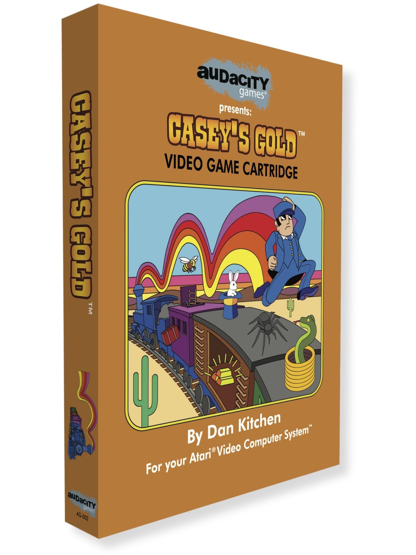 Audacity Games Caseys Gold - Atari 2600/7800 Game Cartridge, Factory-Sealed, Standard Edition, Retro Collectible for Gamers