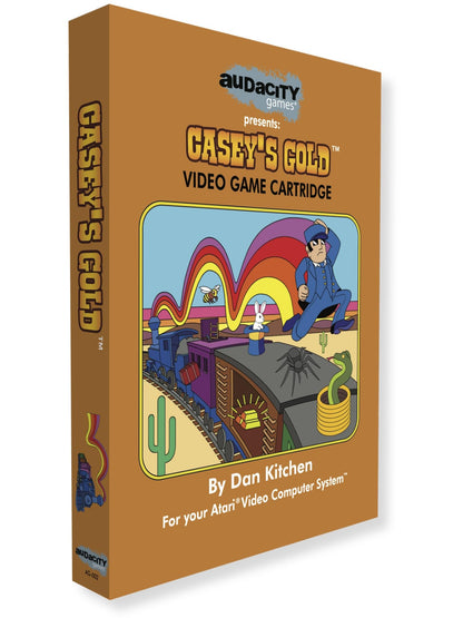 Audacity Games Caseys Gold - Atari 2600/7800 Game Cartridge, Factory-Sealed, Standard Edition, Retro Collectible for Gamers