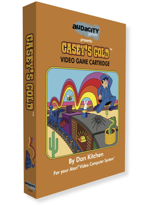 Audacity Games Caseys Gold - Atari 2600/7800 Game Cartridge, Factory-Sealed, Standard Edition, Retro Collectible for Gamers