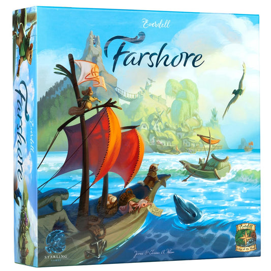 Starling Games Everdell Farshore Collector’s Edition Board Game – 1-4 Players, Medium Size, Multi-coloured, Strategy Adventure