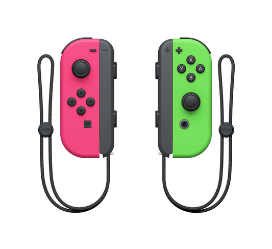 Nintendo Joy-Con Controllers (L/R) - Neon Pink/Neon Green, Model: Nacional