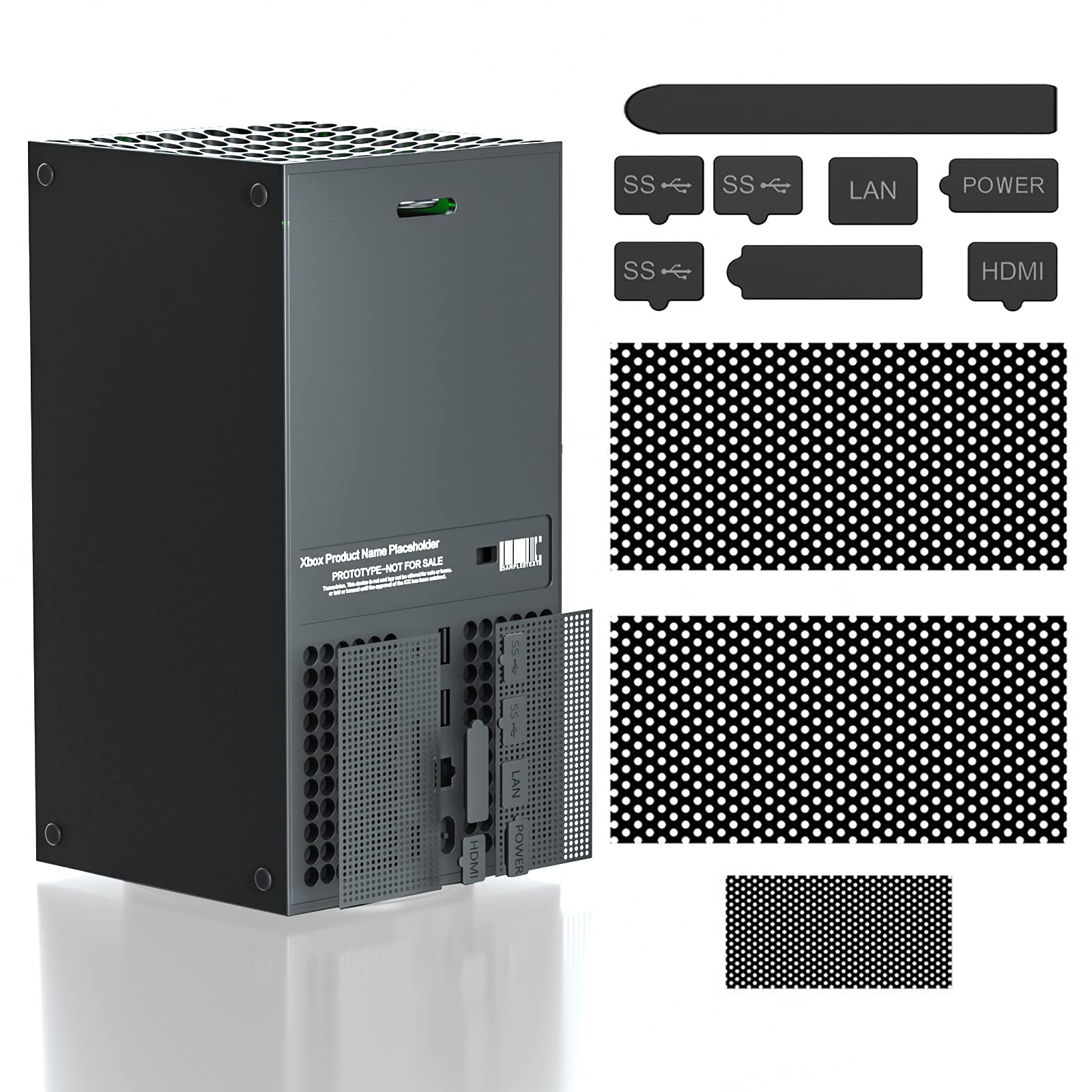 Xbox Series X Dust Cover (Black KIT)