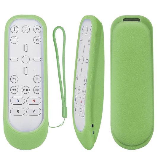 CHUNGHOP Silicone Remote Case for PS5 Media Remote - Shockproof, Washable, Glow in Dark Green