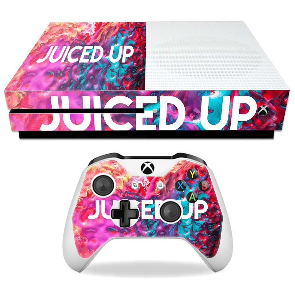 MIGHTY SKINS Xbox One S Skin - Juiced Up, Durable Vinyl Decal Wrap, Easy Apply/Remove, Made in USA, Model: MIXBONES-Juiced Up