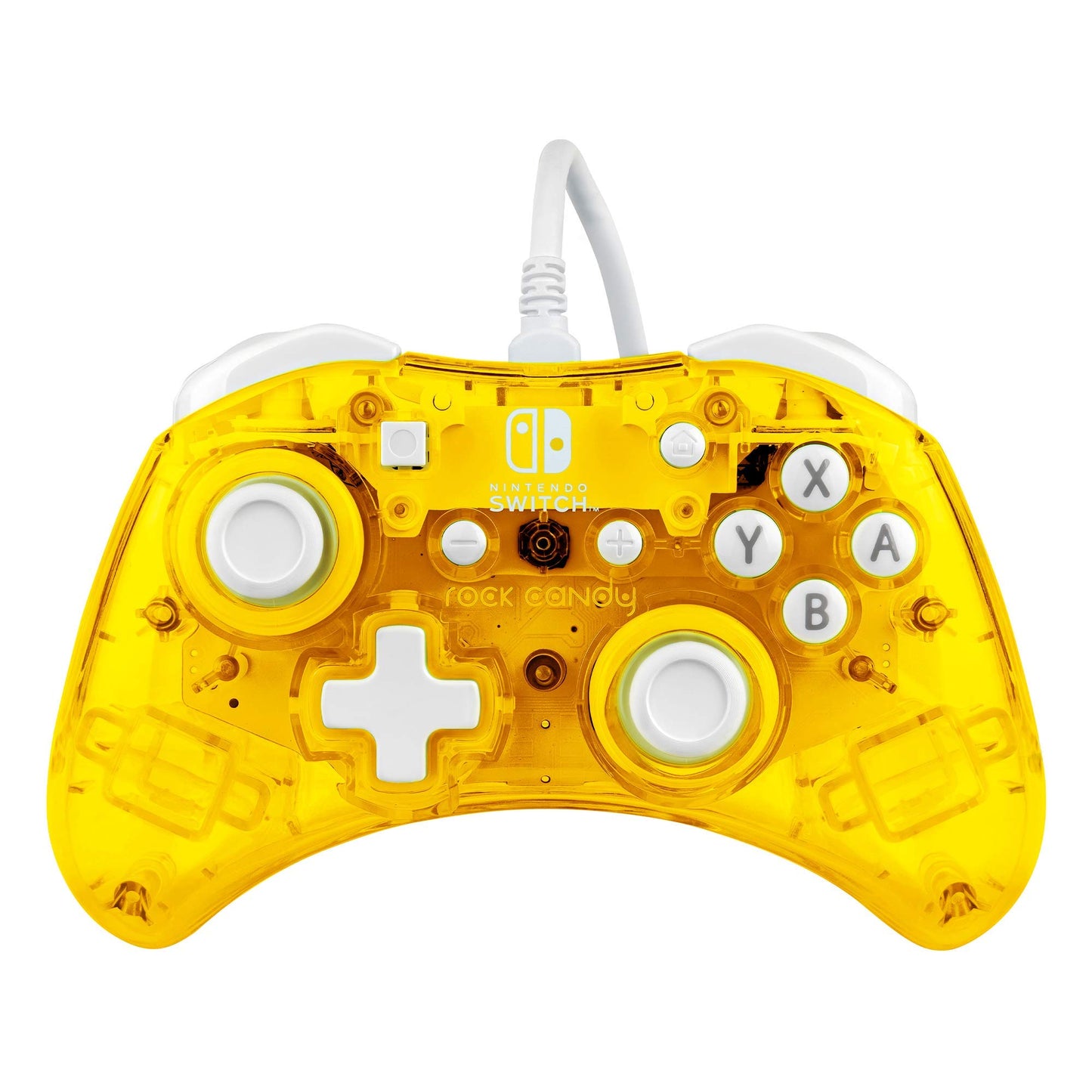 PDP Wired Gaming Switch Pro Controller - Pineapple Pop Yellow - Compact & Durable - OLED Compatible - Model 500-181-NA-YL