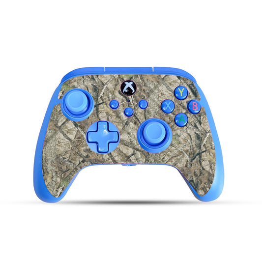 Carbon Fiber Gaming Skin Compatible with PowerA Xbox Series X|S Enhanced Wired Controller - HTC Fall - Premium 3M Vinyl Protective Wrap Decal Cover - Easy to Apply | Crafted in The USA by MightySkins