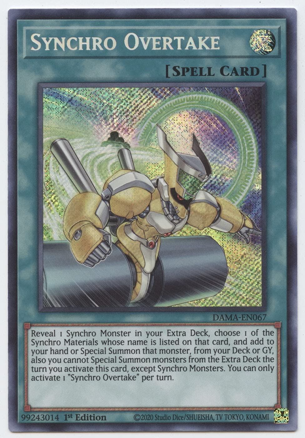 YU-GI-OH! Yugioh Synchro Overtake - DAMA-EN067 - Secret Rare - 1st Edition - Multicoloured