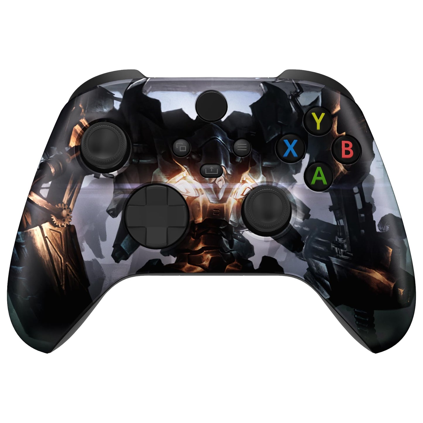 eXtremeRate Replacement Shell for Xbox Series X & S Controller - Unleash Your Style - Armored Mercenary Custom Acessories Front 