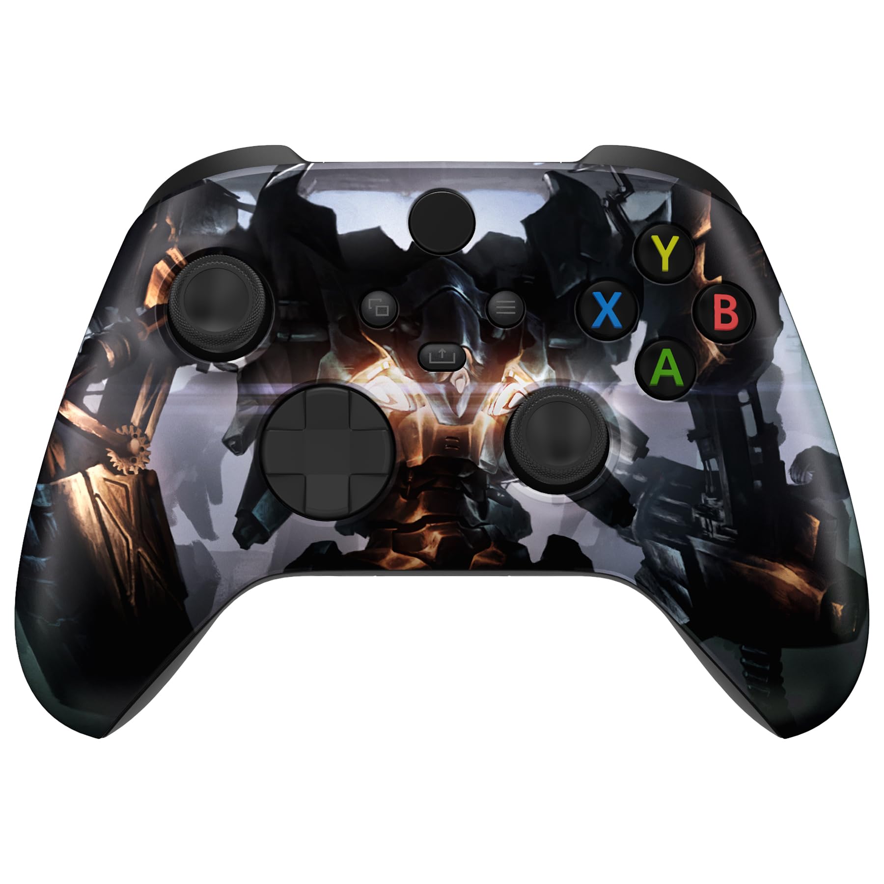 eXtremeRate Replacement Shell for Xbox Series X & S Controller - Unleash Your Style - Armored Mercenary Custom Acessories Front 