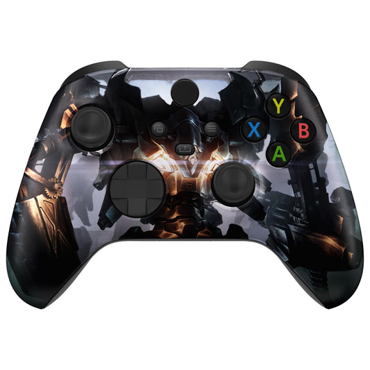 eXtremeRate Replacement Shell for Xbox Series X & S Controller - Unleash Your Style - Armored Mercenary Custom Acessories Front 