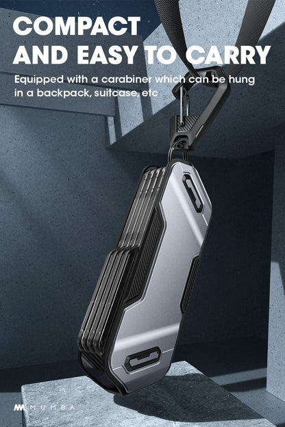 Mumba Switch Game Card Case Holder - Portable 4-Layer Rotatable Design, 4.7 inches, Calx for Nintendo Switch/Switch OLED/Lite