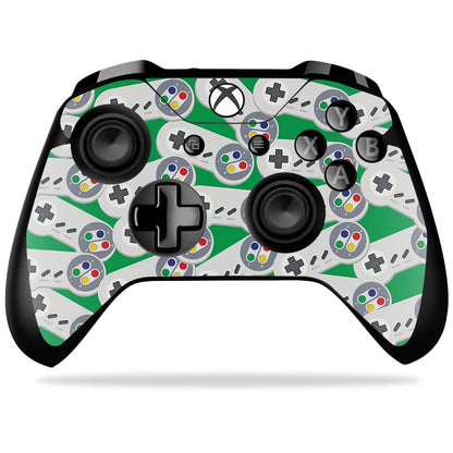 MIGHTY SKINS Xbox One X Controller Skin - Durable Vinyl Wrap, Retro Controllers 1, Easy Apply/Remove, Made in USA