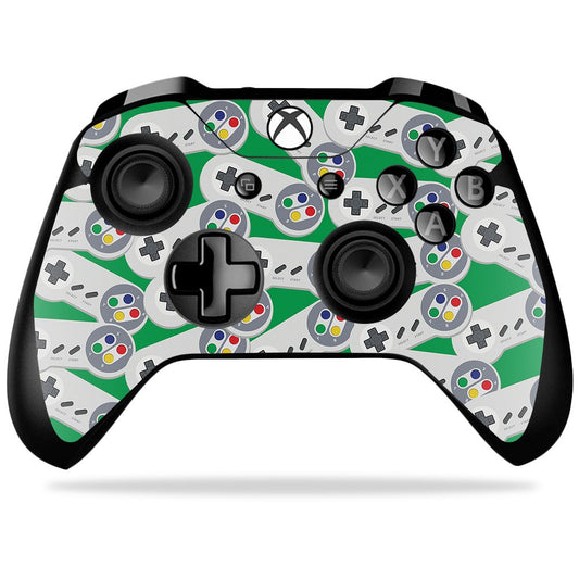MIGHTY SKINS Xbox One X Controller Skin - Durable Vinyl Wrap, Retro Controllers 1, Easy Apply/Remove, Made in USA