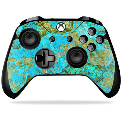 MIGHTY SKINS Xbox One X Controller Skin - Teal Marble, Durable Vinyl Decal, Easy to Apply and Remove, Model MIXBONXCO-Teal Marble