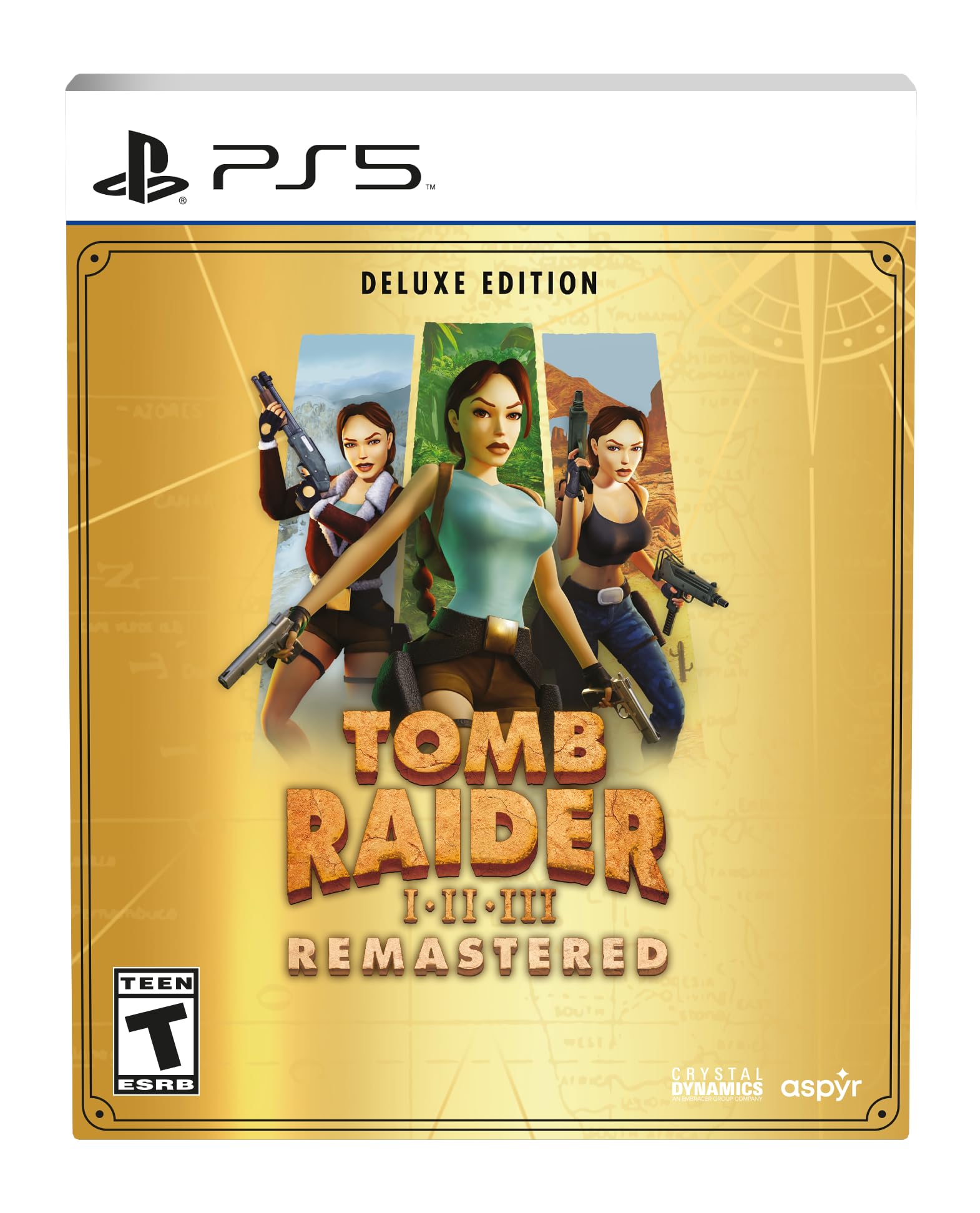 Tomb Raider I-III Remastered Starring Lara Croft Deluxe Edition - PlayStation 5