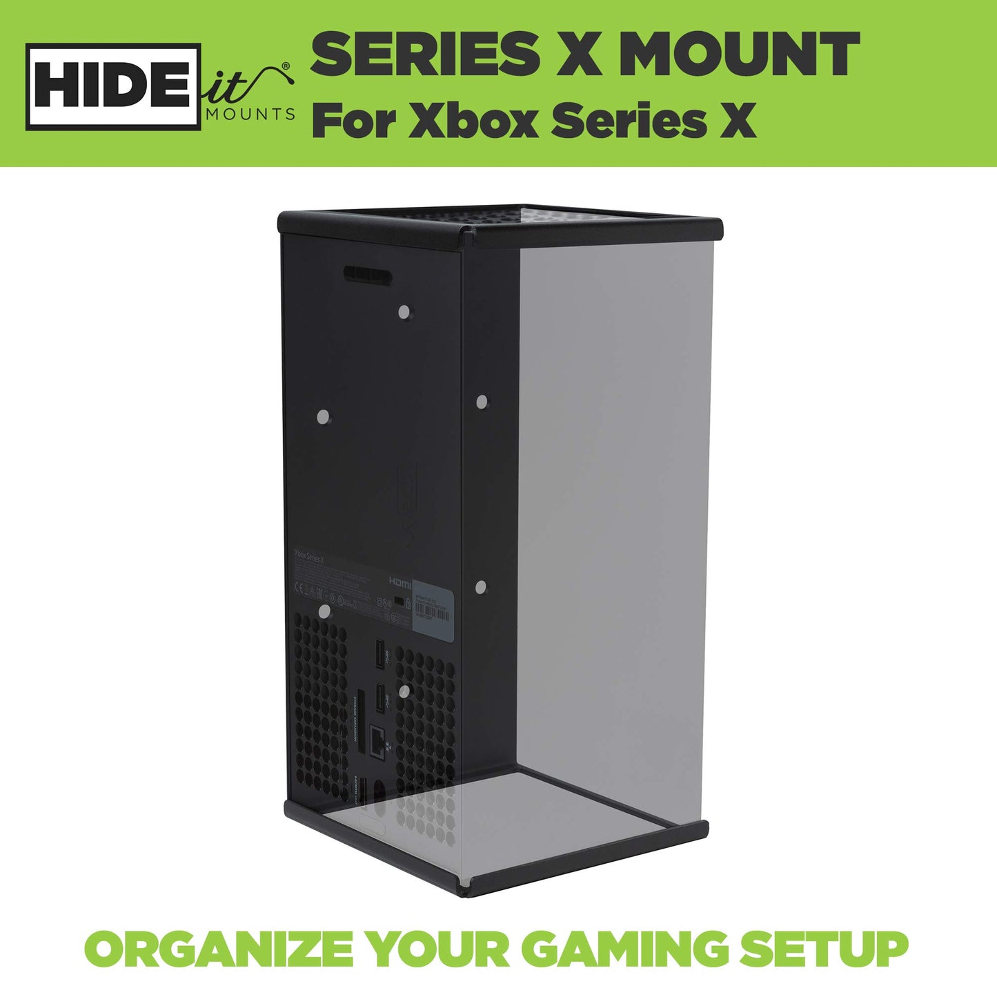 HIDEit Mounts Xbox Series X Pro Bundle Wall Mount Kit with Controller Holder, Series X