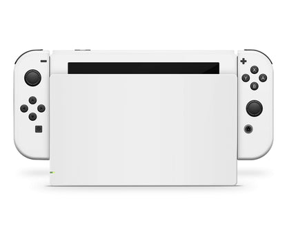 giZmoZ n gadgetZ White Vinyl Skin Decal for Nintendo Switch Console + 1 Controller - GNG-Switch-WHITE-SKINS