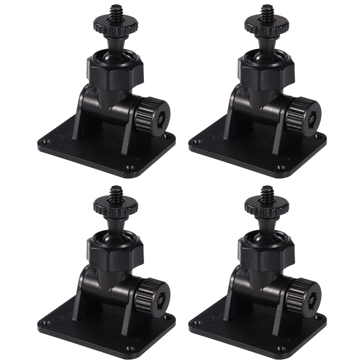 Lyreh 4pcs Wall Mount Bracket for HTC Vive/Valve Index - Self-Adhesive Mini Stand, Black, Model X21024