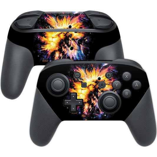 MIGHTY SKINS Nintendo Switch Pro Controller Skin - Leo Galaxy, Durable Vinyl Decal, Easy to Apply, Model NISWPCOI-Leo Galaxy