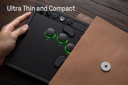 8BitDo Arcade Controller for Xbox & PC - Wireless, Low-Profile Switches, RGB Lighting, Black