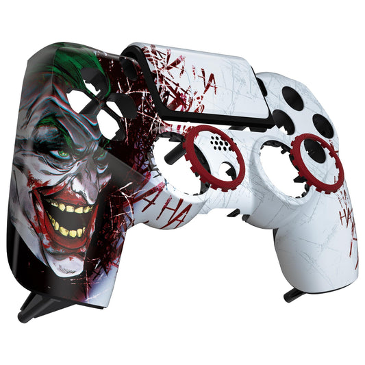 eXtremeRate Clown Hahaha Ghost Replacement Faceplate Touchpad Cover, Redesigned Housing Shell Case Touch Pad Compatible with PS4