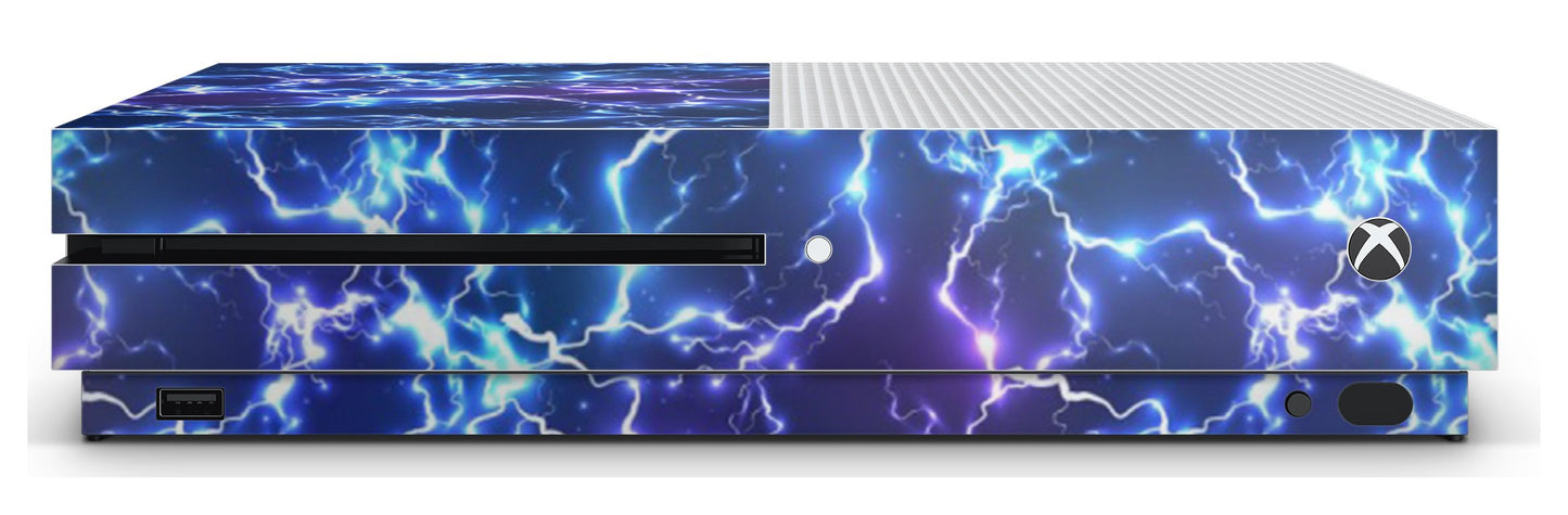 giZmoZ n gadgetZ Xbox One S Electric Storm Full Wrap Skin Vinyl Sticker - GNG-XBS-ELEC-SKINS