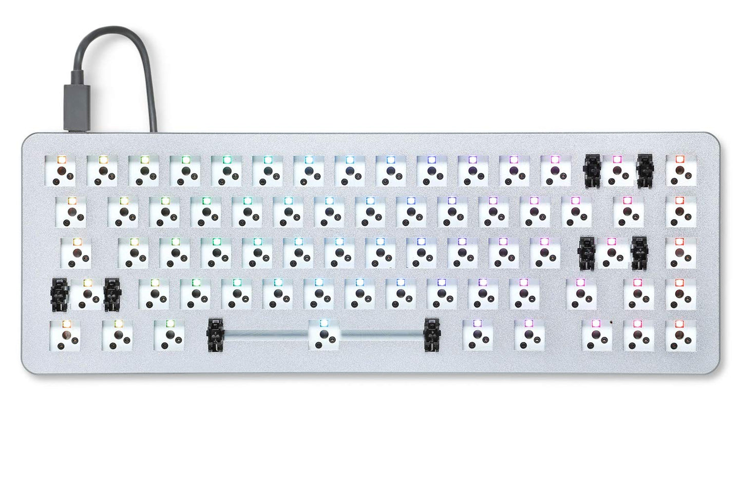 DROP ALT Mechanical Keyboard - 65% Gaming Keyboard, Hot-Swap Switches, RGB Backlighting, Barebones, Space Gray, Model MDX-31827-7