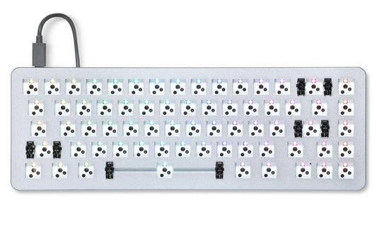 DROP ALT Mechanical Keyboard - 65% Gaming Keyboard, Hot-Swap Switches, RGB Backlighting, Barebones, Space Gray, Model MDX-31827-7